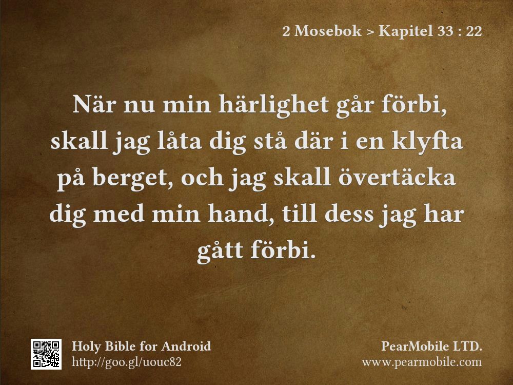 2 Mosebok, Kapitel 33:22